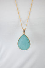 Load image into Gallery viewer, Milly Teardrop Stone Pendant Necklace
