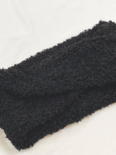 Load image into Gallery viewer, Black Teddy Fur Infinity Scarf
