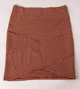 Criss Cross Mini Skirt Terracotta