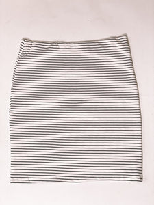 Criss Cross Mini Skirt B&W