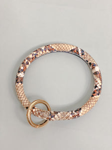 Snake Skin Key Ring Bracelet