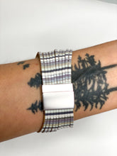 Load image into Gallery viewer, Shades of Grey Leather Cuff
