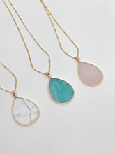 Load image into Gallery viewer, Milly Teardrop Stone Pendant Necklace
