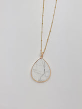 Load image into Gallery viewer, Milly Teardrop Stone Pendant Necklace
