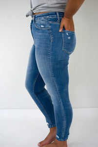 Malibu Nights Super High Rise Crop Skinny Jeans