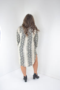 Risky Business Snake Shirt Dress