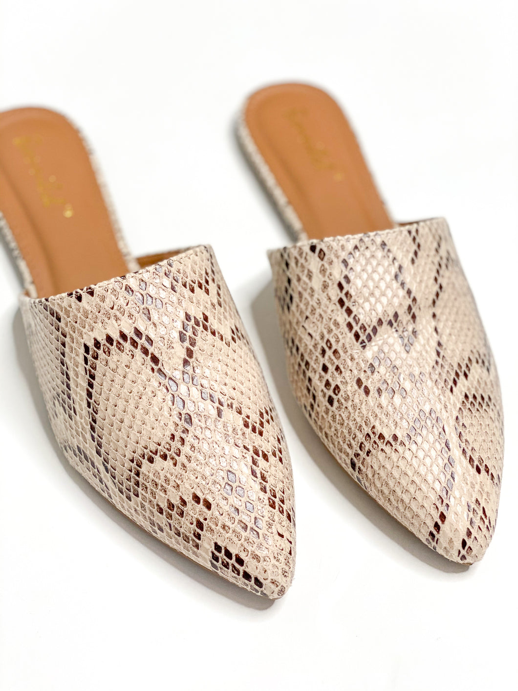 Evita Snake Mules